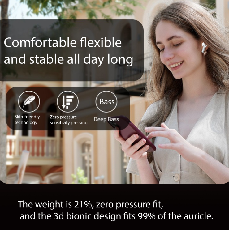 AI Simultaneous Interpretation Bluetooth Headphones For Couples