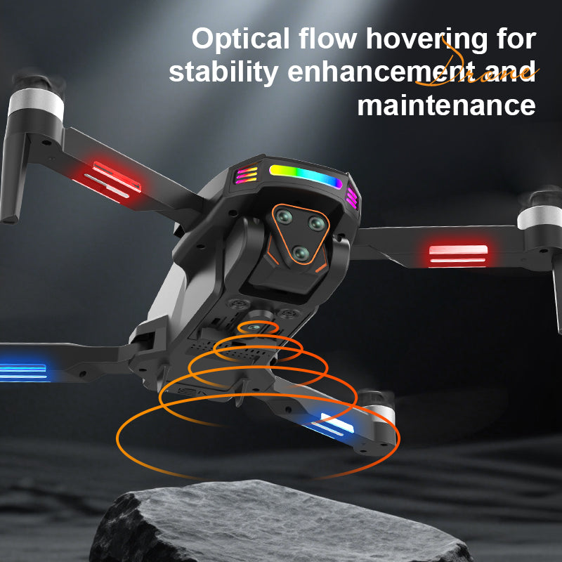 2026 New Foldable Four-axis Aerial Photography Drone X01 With 4.5-inch Independent Display, Equipped With Dual Camera, WIFI USB Charging, Remote Control, Electric Adjustable Camera, Support Multi-angl