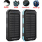1O000000mAh Solar Power Bank Waterproof 2USB LED Battery Charger For Cell Phone