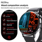 Smart Watch Non-Invasive Blood Glucose Body Temperature Blood Pressure Blood Oxygen Automatic Measurement ECG Ppg Blood Lipid Health Manager