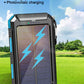 1O000000mAh Solar Power Bank Waterproof 2USB LED Battery Charger For Cell Phone