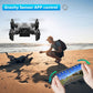 DE  V2 Mini Drone Selfie WIFI FPV With HD Camera Foldable Arm RC Quadcopter Toy