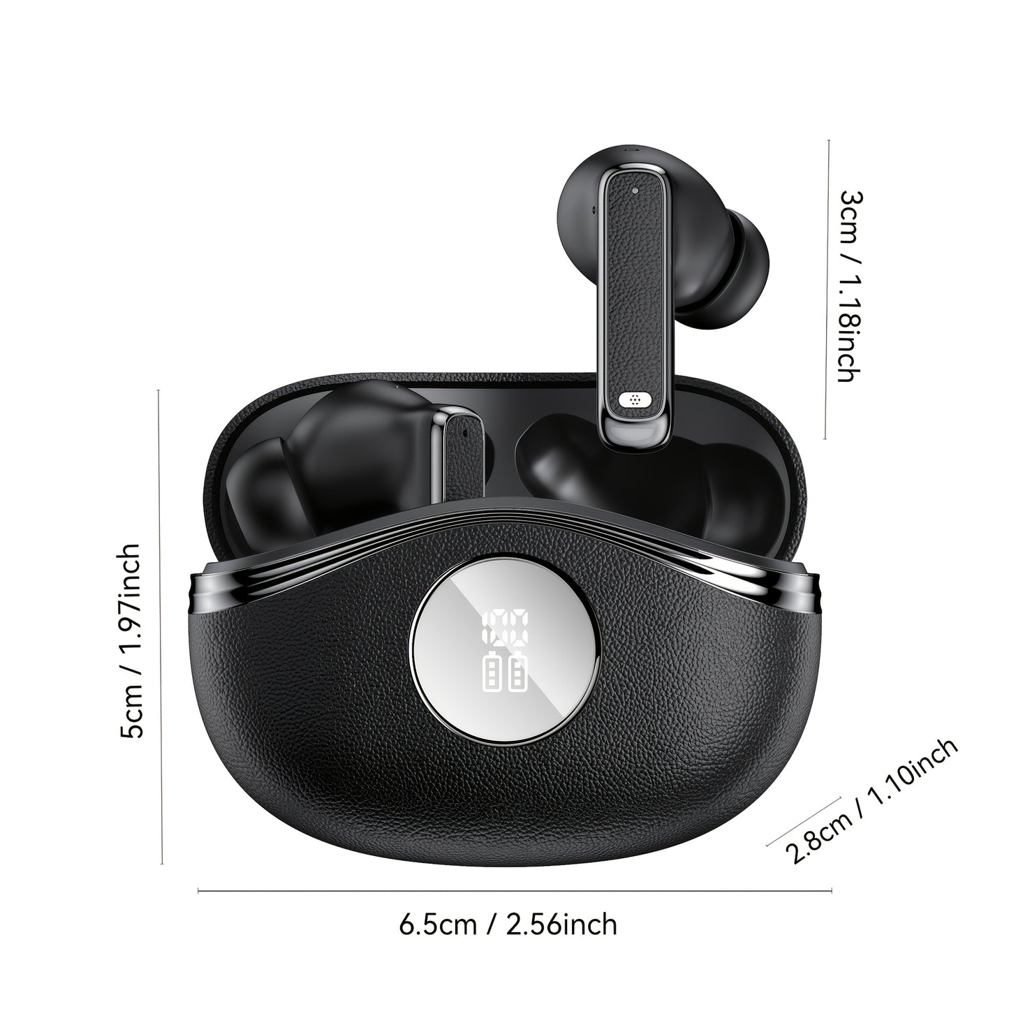 The New In-ear Wireless Sports Headphones With Battery Level Display Are Suitable For Travel, Gaming And Business