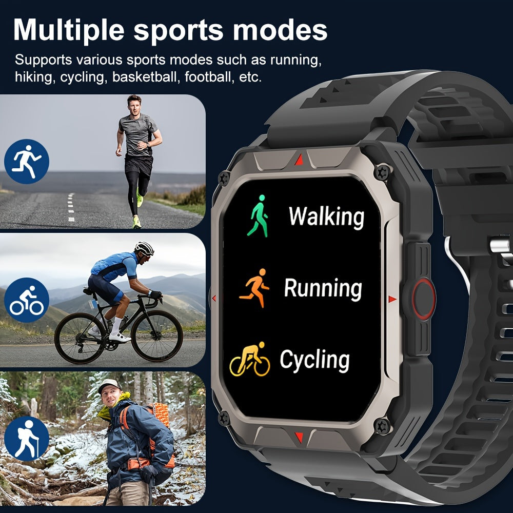 Men S Smart Watch Answer,make Calls, Wireless Calling Sports Smartwatch Fitness Tracker, With Multiple Sport Modes, Step Counter, Alarm, Compatible With IPhone And Android Phones