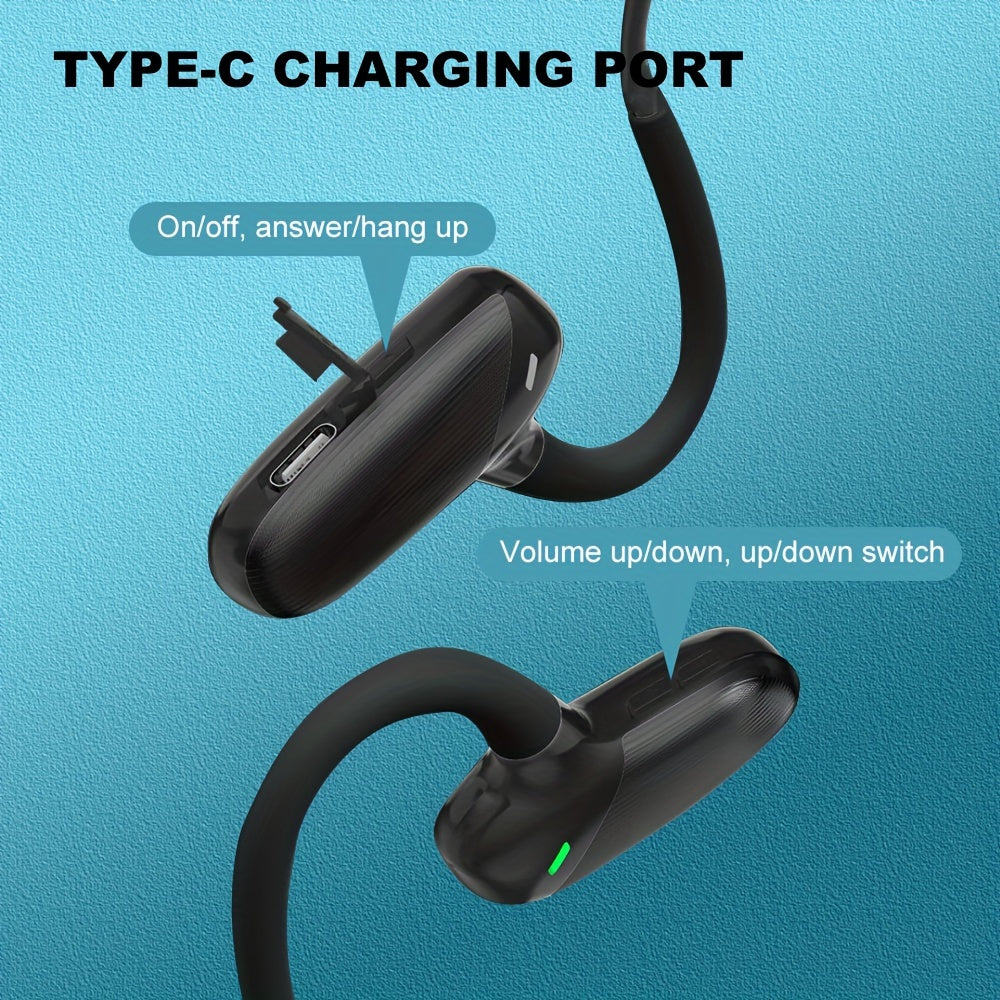 Open,design Bone Conduction Headphones, Wireless Headset, Comfortable To Wear, High-definition Sound Quality, Designed For Running And Sports, Long Battery Life, Stylish And Lightweight