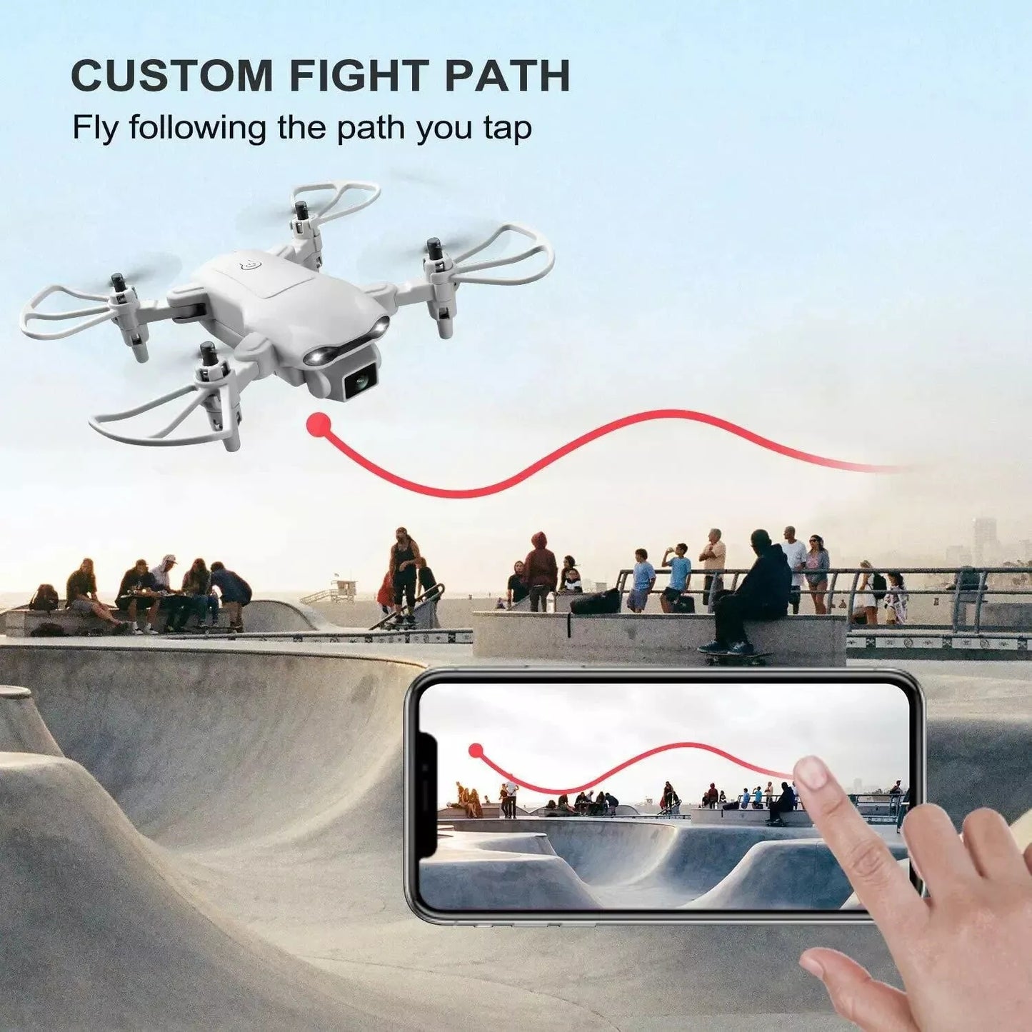 V9 Mini Drone For Kids Adults 720P HD FPV Camera, Foldable RC Quadcopter For Boys Girls With Altitude Hold, Headless Mode,Logistics Is Randomly Sent By UPS,USPS,FEDEX,Amazon Logistics.