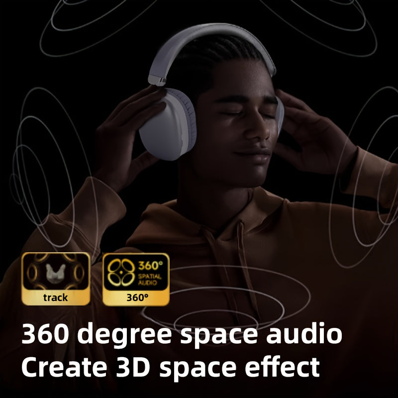 This Bluetooth Headset With A Microphone Offers A 40-hour Playback Time. It Is Retractable, Has High-quality Sound, And Features Soft Memory Ear Cups With Button Control. It Is Suitable For Music